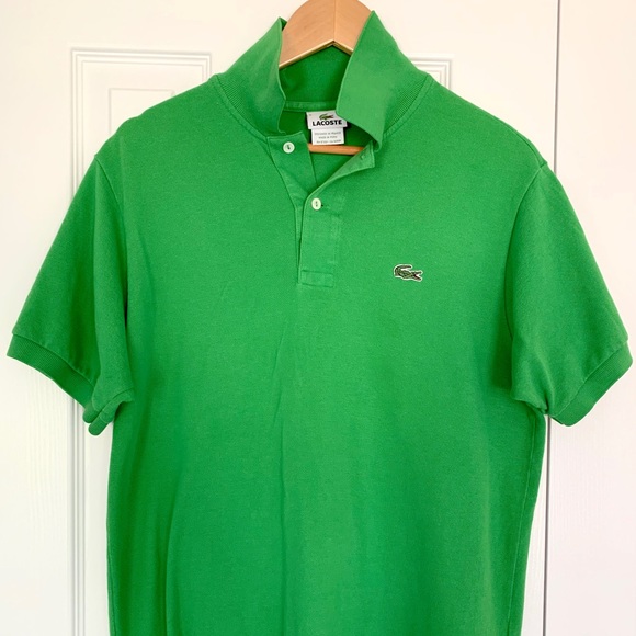 green lacoste shirt